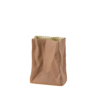 Wazon 10 cm Paper Bag szaro - brązowy