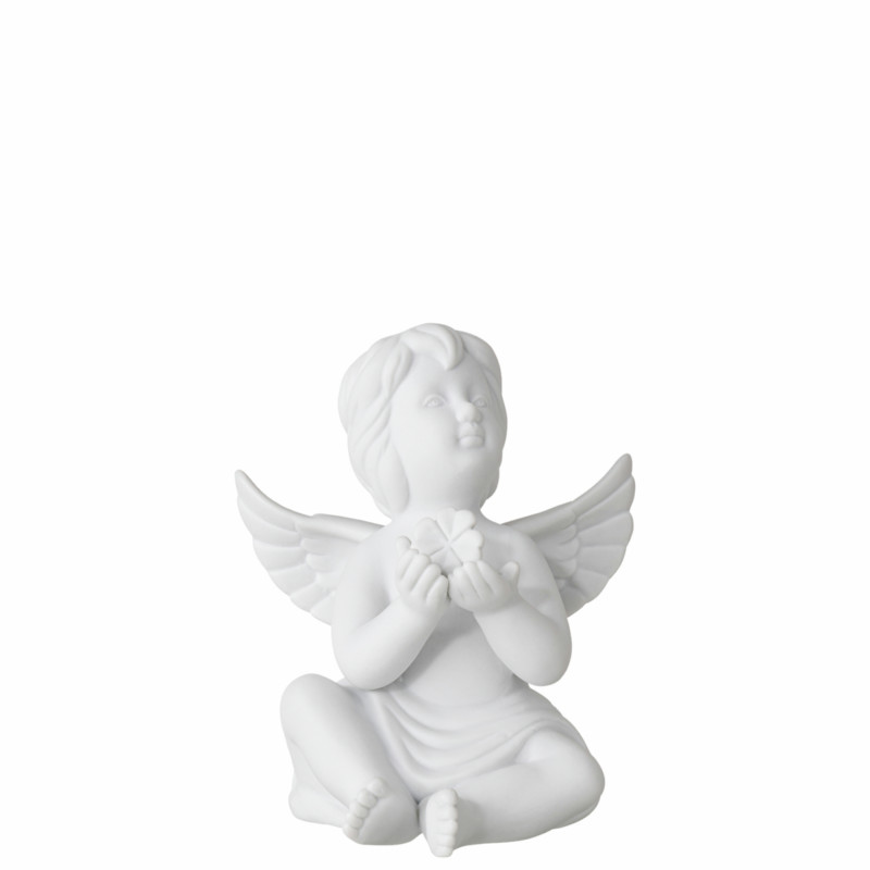 Porcelanowy anioł średni z koniczynką Rosenthal