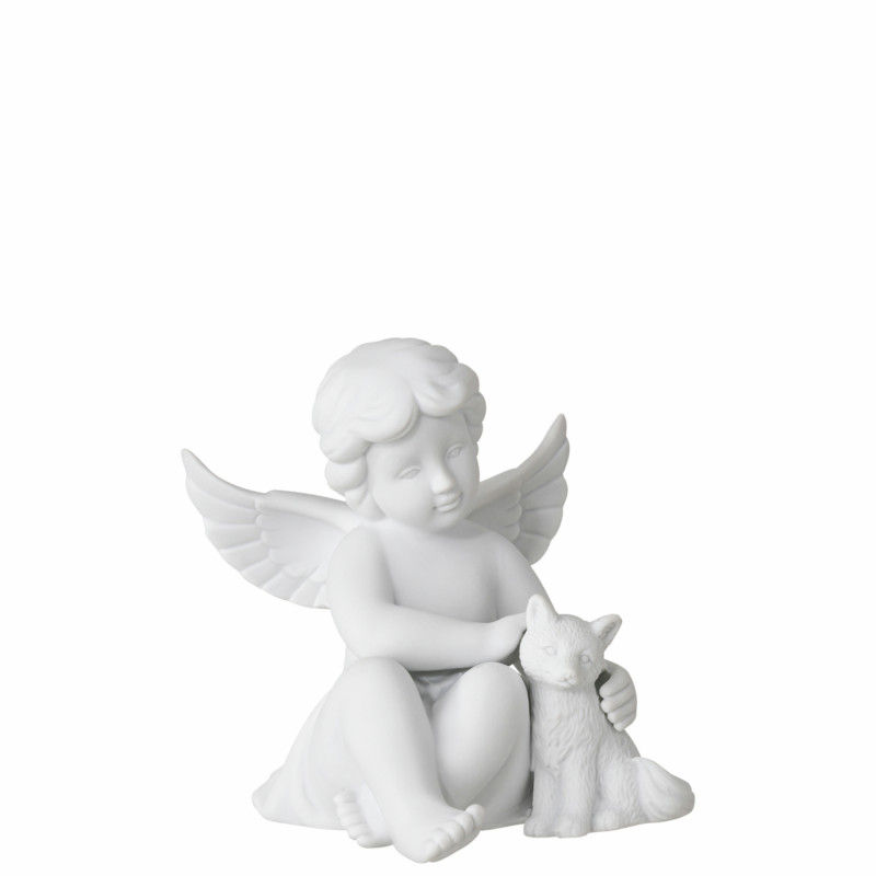 Porcelanowy anioł średni z lisem Rosenthal