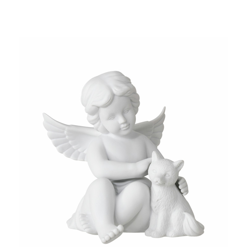 Porcelanowy anioł duży z lisem Rosenthal
