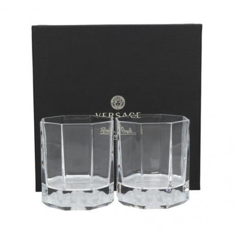 Zestaw 2 szklanek do whisky Versace Crystal Lumiere