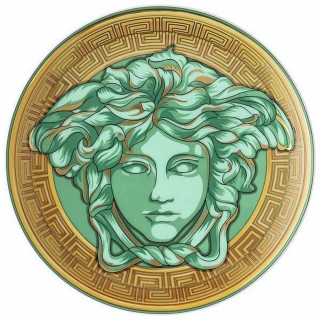 Talerz 17cm Versace Medusa Amplified Green Coin