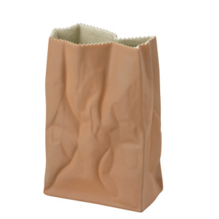 Wazon 18 cm Paper Bag szaro - brązowy
