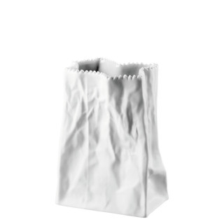 Wazon 14 cm Paper Bag biały